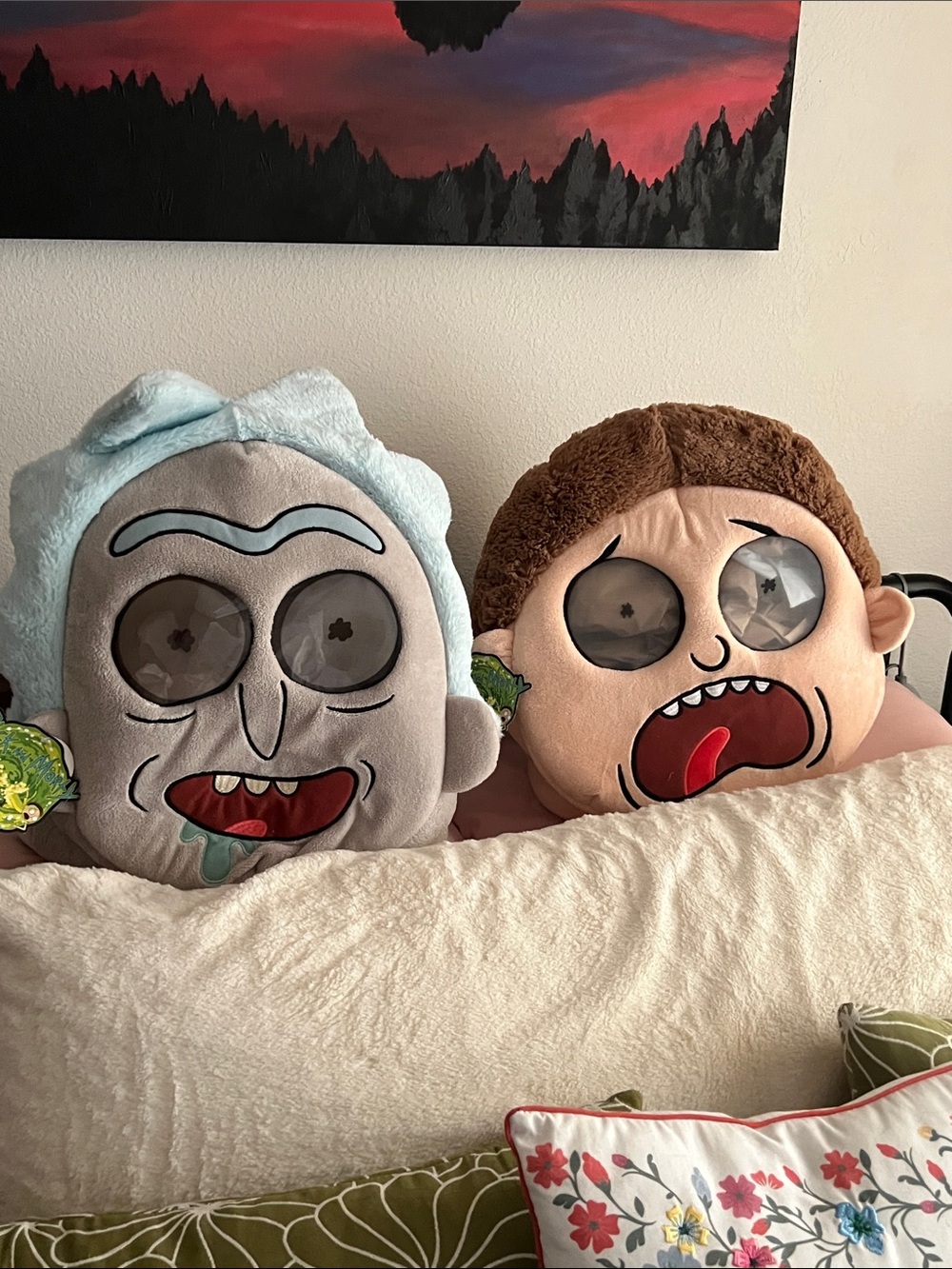 Rick and Morty big costume heads NWT